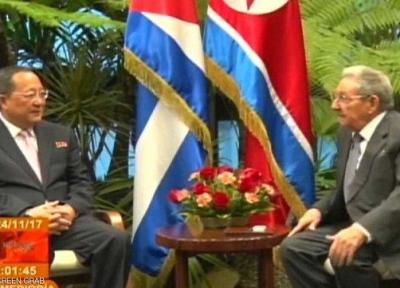 دیدار کاسترو با وزیر امور خارجه کره شمالی